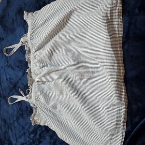 Madewell ruffle stripped tank
